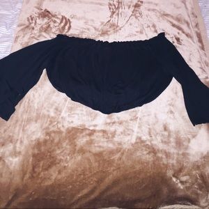 black off the shoulder top